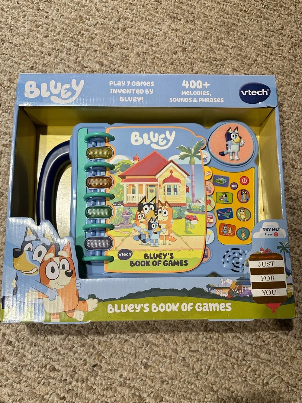 VTech Bluey’s Book of Games - Interactive Kids Activity Book